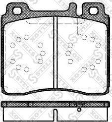 Stellox 431 000B-SX - Тормозные колодки, дисковые, комплект unicars.by