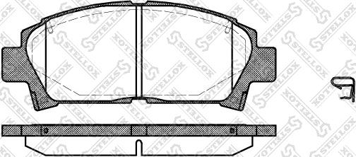 Stellox 438 002-SX - Тормозные колодки, дисковые, комплект unicars.by