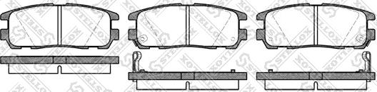 Stellox 437 002B-SX - Тормозные колодки, дисковые, комплект unicars.by