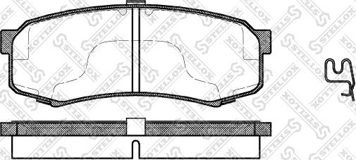 Stellox 424 004B-SX - Тормозные колодки, дисковые, комплект unicars.by