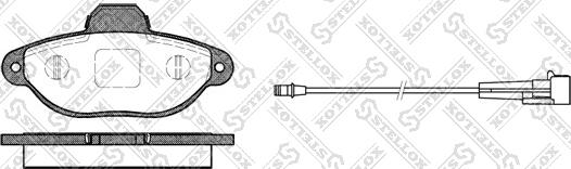 Stellox 425 001B-SX - Тормозные колодки, дисковые, комплект unicars.by