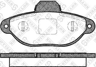 Stellox 425 020-SX - Тормозные колодки, дисковые, комплект unicars.by