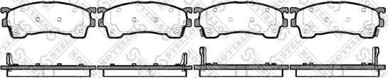 Stellox 426 004-SX - Тормозные колодки, дисковые, комплект unicars.by