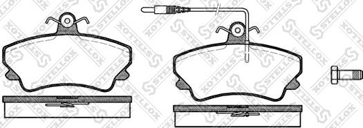 Stellox 420 012-SX - Тормозные колодки, дисковые, комплект unicars.by