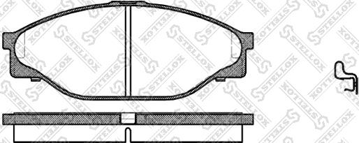 Stellox 423 020-SX - Тормозные колодки, дисковые, комплект unicars.by