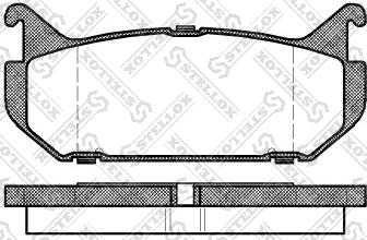 Stellox 427 000-SX - Тормозные колодки, дисковые, комплект unicars.by