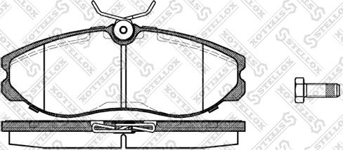 Stellox 473 000B-SX - Тормозные колодки, дисковые, комплект unicars.by