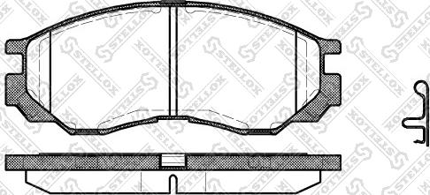 Stellox 594 000-SX - Тормозные колодки, дисковые, комплект unicars.by