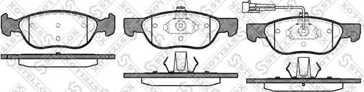 Stellox 598 011B-SX - Тормозные колодки, дисковые, комплект unicars.by