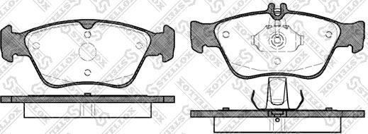 Stellox 597 000B-SX - Тормозные колодки, дисковые, комплект unicars.by