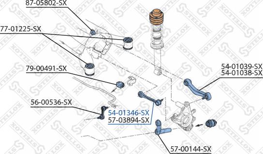 Stellox 54-01346-SX - Рычаг подвески колеса unicars.by