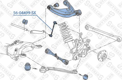 Stellox 56-04499-SX - Тяга / стойка, стабилизатор unicars.by