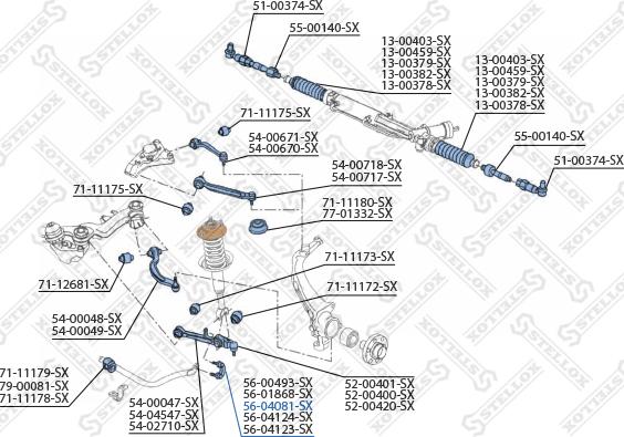 Stellox 56-04081-SX - Втулка стабилизатора unicars.by