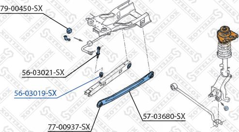 Stellox 56-03019-SX - Тяга / стойка, стабилизатор unicars.by