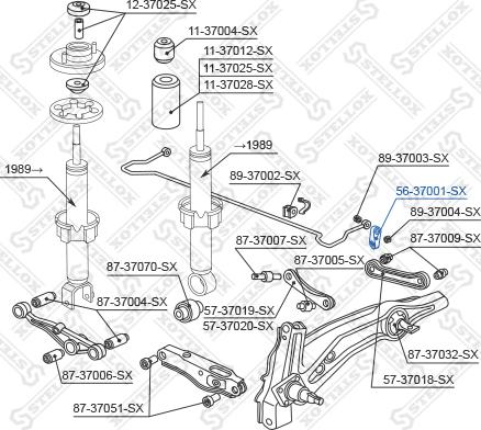 Stellox 56-37001-SX - Тяга / стойка, стабилизатор unicars.by