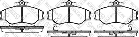 Stellox 505 002-SX - Тормозные колодки, дисковые, комплект unicars.by