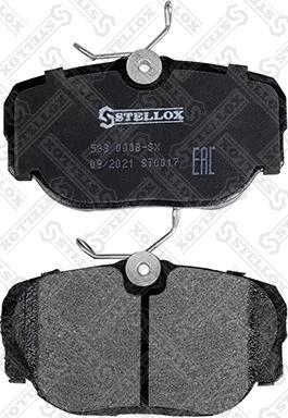 Stellox 588 000B-SX - Тормозные колодки, дисковые, комплект unicars.by