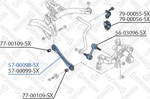 Stellox 57-00098-SX - Рычаг подвески колеса unicars.by