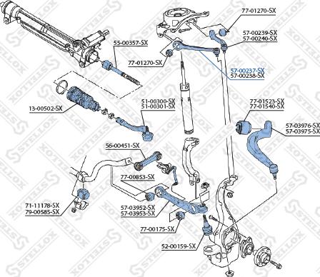 Stellox 57-00237-SX - Рычаг подвески колеса unicars.by