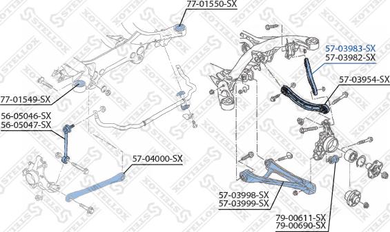 Stellox 57-03983-SX - Рычаг подвески колеса unicars.by