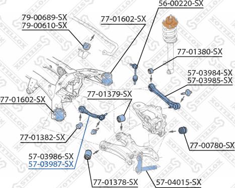 Stellox 57-03987-SX - Рычаг подвески колеса unicars.by