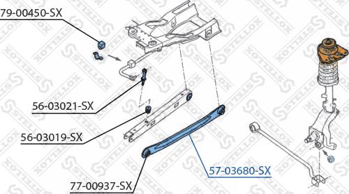 Stellox 57-03680-SX - Рычаг подвески колеса unicars.by