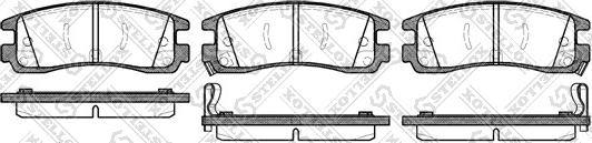 Stellox 577 022B-SX - Тормозные колодки, дисковые, комплект unicars.by