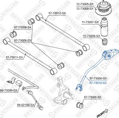 Stellox 57-73010-SX - Рычаг подвески колеса unicars.by