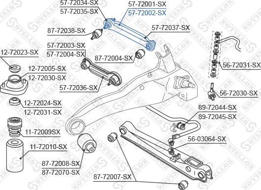 Stellox 57-72002-SX - Рычаг подвески колеса unicars.by