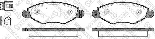 Stellox 654 020B-SX - Тормозные колодки, дисковые, комплект unicars.by