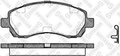 Stellox 658 002B-SX - Тормозные колодки, дисковые, комплект unicars.by