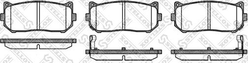 Stellox 660 002-SX - Тормозные колодки, дисковые, комплект unicars.by