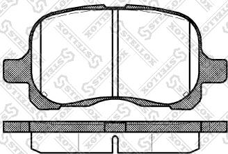 Stellox 663 000-SX - Тормозные колодки, дисковые, комплект unicars.by