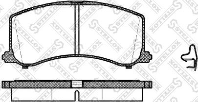 Stellox 606 002B-SX - Тормозные колодки, дисковые, комплект unicars.by