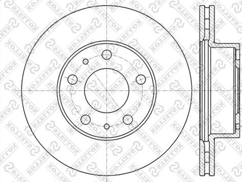 Stellox 6020-9945V-SX - Тормозной диск unicars.by