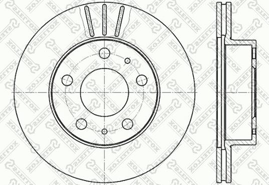 Stellox 6020-9946V-SX - Тормозной диск unicars.by