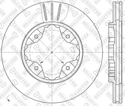 Stellox 6020-9941V-SX - Тормозной диск unicars.by