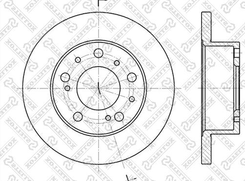 Stellox 6020-9908-SX - Тормозной диск unicars.by