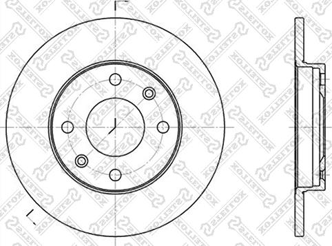 Stellox 6020-9910-SX - Тормозной диск unicars.by