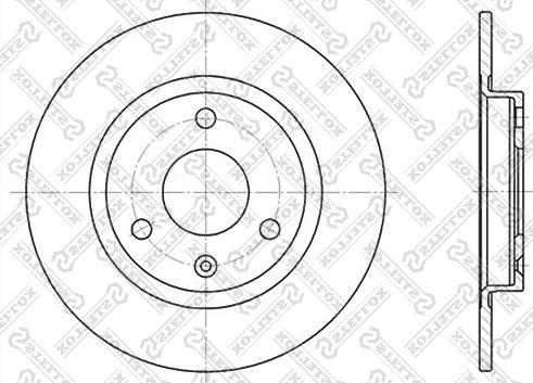 Stellox 6020-9917-SX - Тормозной диск unicars.by