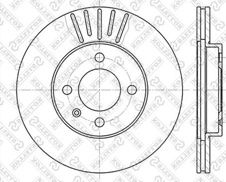 Stellox 6020-9934V-SX - Тормозной диск unicars.by