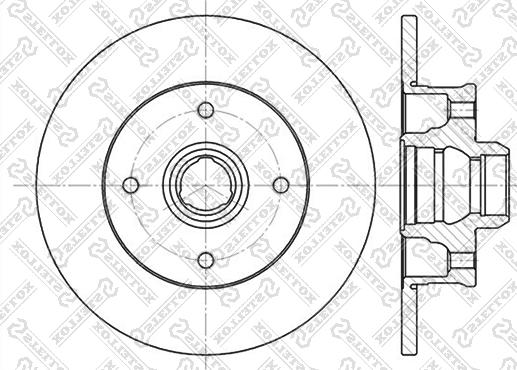 Stellox 6020-9935-SX - Тормозной диск unicars.by