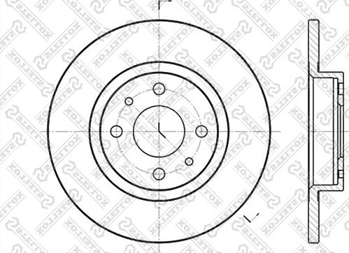 Stellox 6020-9932-SX - Тормозной диск unicars.by