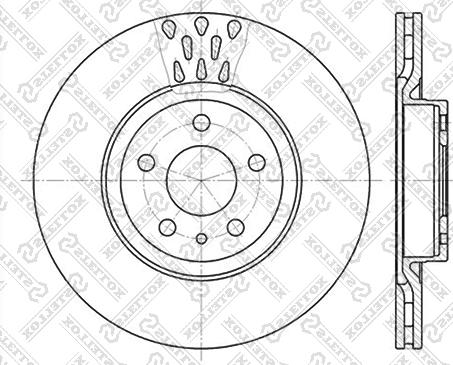 Stellox 6020-9925V-SX - Тормозной диск unicars.by