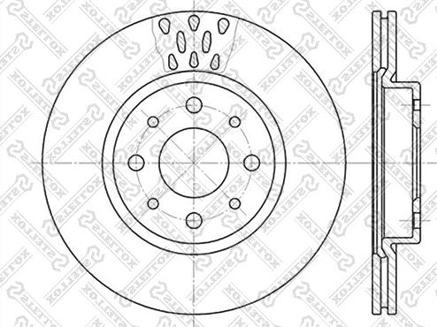 Stellox 6020-9921V-SX - Тормозной диск unicars.by