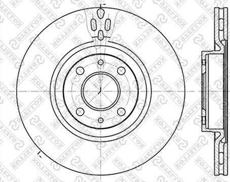 Stellox 6020-9923V-SX - Тормозной диск unicars.by