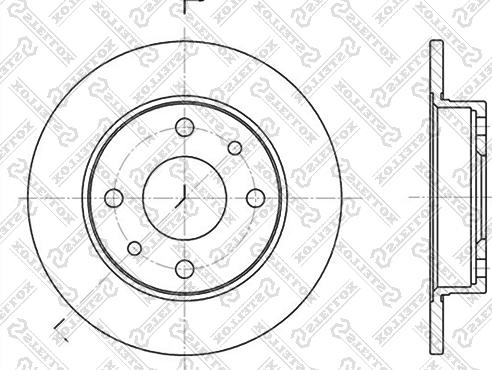 Stellox 6020-9922-SX - Тормозной диск unicars.by