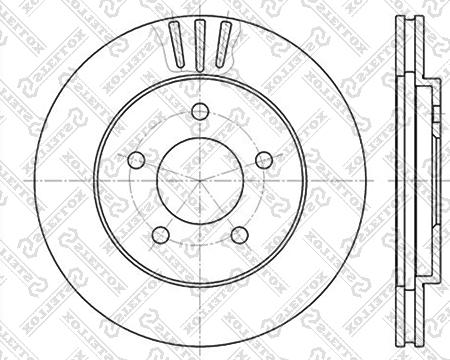 Stellox 6020-9301V-SX - Тормозной диск unicars.by