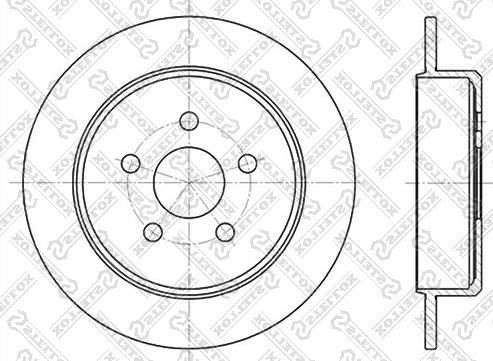 Stellox 6020-9310-SX - Тормозной диск unicars.by