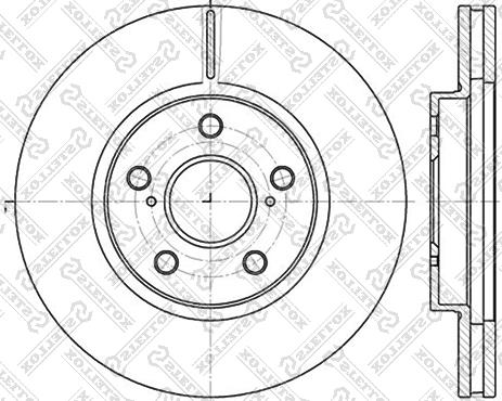 Stellox 6020-4592V-SX - Тормозной диск unicars.by